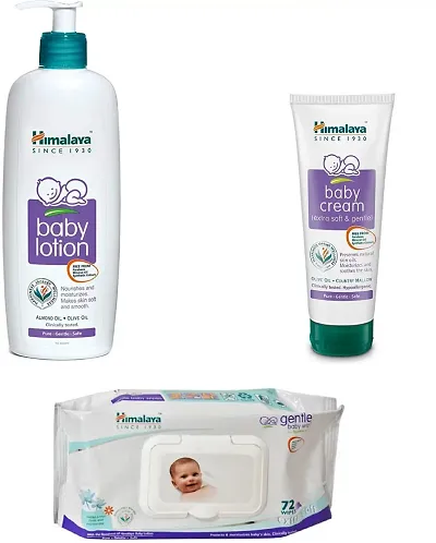 Baby Lotion 400 Ml ,  Baby Cream 100 Gm , Gentle Baby Wipes 72-S #30