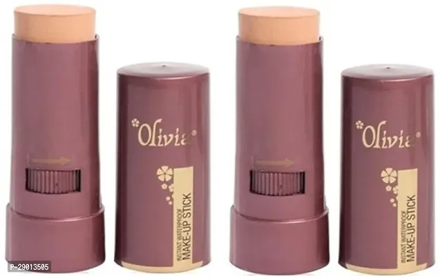 Olivia Water Proof Make Up Stick Concealer (03-Natural, 15 g) - Set of 2_OSTK-250