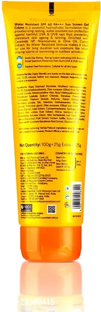 VLCC Water Resistant Sunscreen 100 g with 25 g Extra (Pack of 2) - SPF 60 PA+++ (200 g)-thumb3