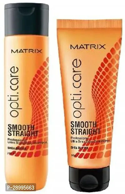 MATRIX Opti Care Straight Smoothing Professional Shampoo (200 ML)  Conditioner (98 G) (2 Items in the set)-thumb0