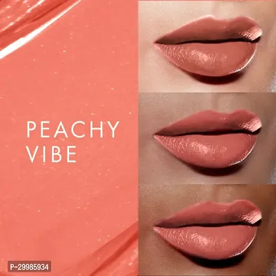 9 To 5 Primer + Shine Lipstick - Peachy Vibe-thumb2