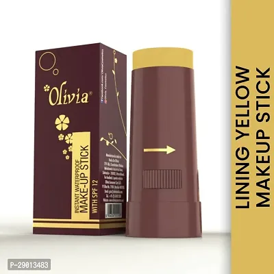 Olivia Waterproof Makeup Stick Concealer, 15g,  Shade No-07 (Lining Yellow)_OSTK-244