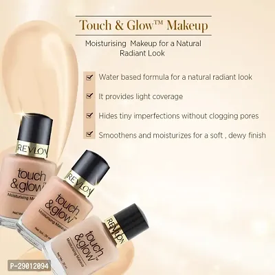 Revlon Touch  Glow Moisturizing Liquid Foundation (Natural Mist, 20 ml)-thumb5