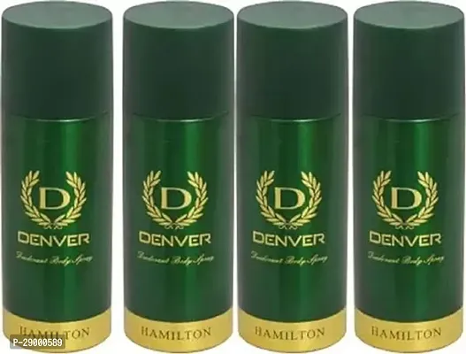 Denver 4 Hamilton Deodorant Spray-For Men 660 Ml, Pack Of 4-thumb0