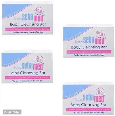 Sebamed Baby Cleansing Soap Doctor Recommended Pack 100 x 4 (4 x 100 g)-thumb2