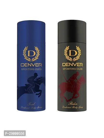 Denver Men Set Of 2 Sporting Club Deodorants-Goal Rider-165 Ml Each