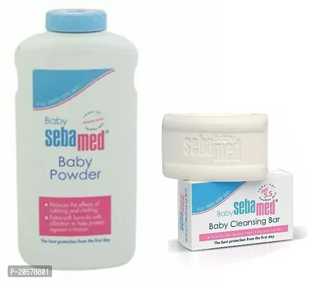Sebamed Baby Talcum Powder  Baby Cleaning Bar (Soap) (White)-thumb0