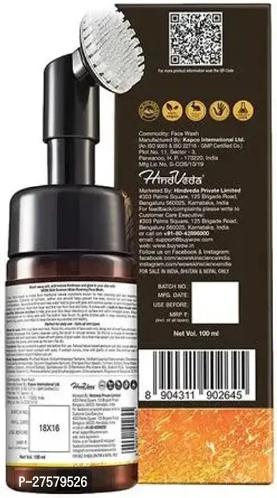 Ubtan Foaming Face Wash - Saffron  Sandalwood Oil, with Built-In Brush 150 ml-thumb2