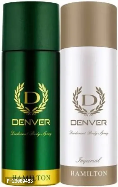 Denver 1 Hamilton And 1 Imperial Deo Deodorant Spray-For Men Women 330 Ml, Pack Of 2-thumb0