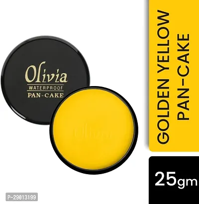 Olivia 100% Waterproof Pan Cake Concealer, Shade No. 21 (Golden Yellow, 25 g)_O-8C38-thumb0