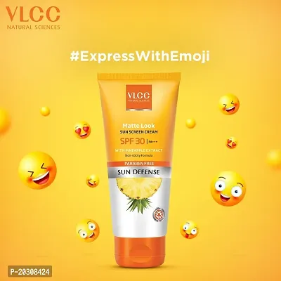 VLCC Matte Depigmentation Look Sun Screen Gel Cream - 50 g (Pack of 2) - SPF 30 PA+++ (100 g)-thumb5