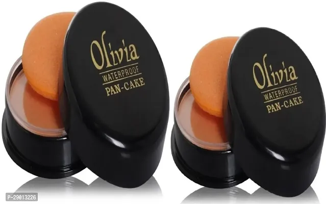 Olivia Waterproof Pan-Cake Concealer Compact (23-Fresh Peach) - Pack of 2_O-8C66-thumb0