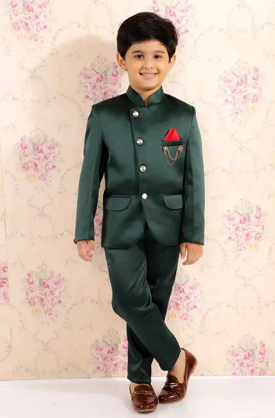 Buy Indian Kurta Sherwani Boys Suit in Green (2 Pcs) 1-12 Years Online at  desertcartINDIA