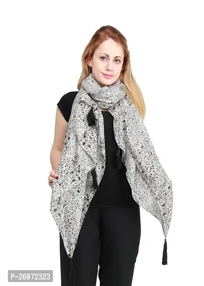 VERIISMO Beautiful Dotted Scarf For Women  Girls-thumb0