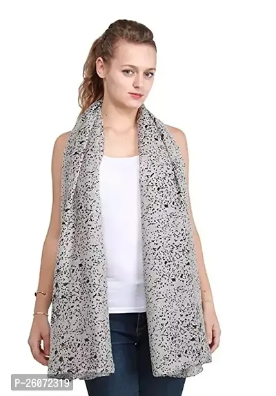 VERIISMO Stylish Dotty Printed Stole For Women  Girls-thumb0