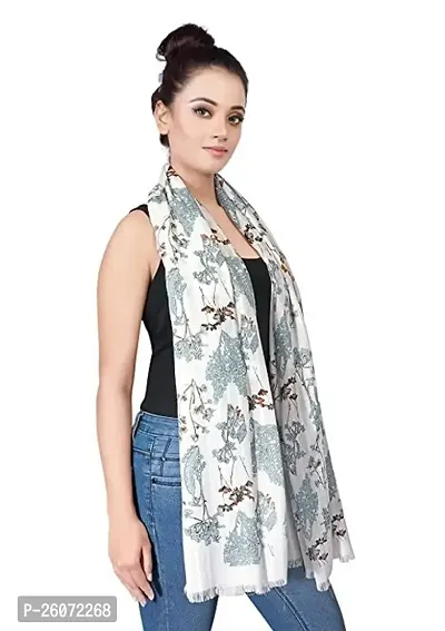 VERIISMO Beautiful White Long Stole For Women