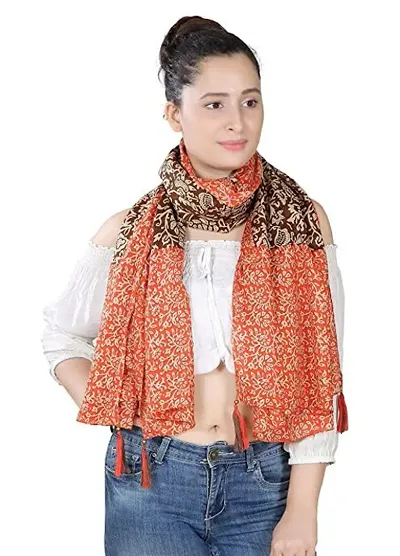 Flower And Color Beautiful Stole For Women And Girls