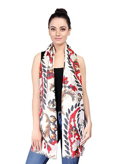 VERIISMO Flowers Special Weaved Big Stole For Women Girls