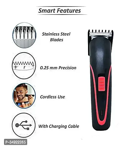 Rechargeable Hair Trimmer for Men with Precision Stainless Steel Sharp Blade-thumb2