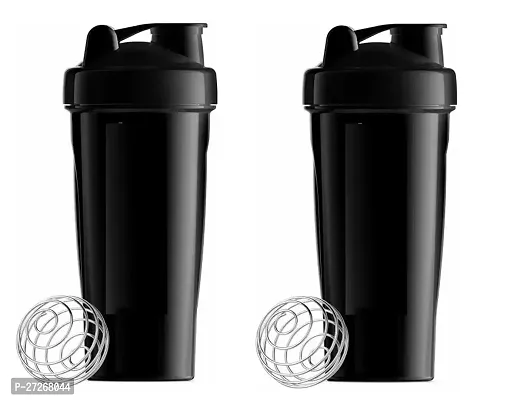 Protein Shake 100% Leakproof Guarantee Protein Shaker/Sipper Bottle - 500ml - Gym Shaker-Pack Of 2