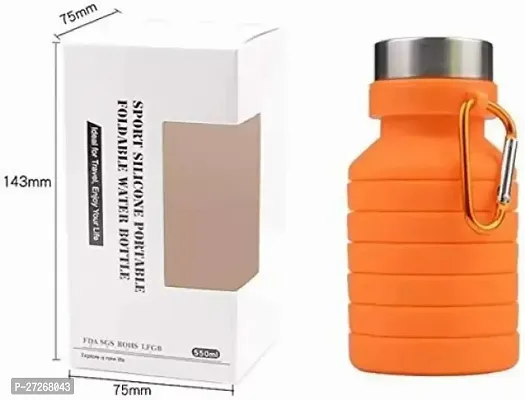 Silicone Sipper Bottle - Expandable Sipper Water Bottle For Hom - 550ml