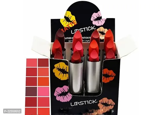 Ads Lipstick Black 12 pcs Perfect Women Lipstick And Girls All Skin Type-thumb0