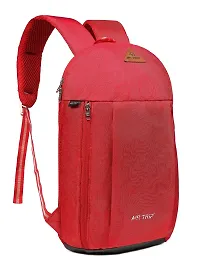 AIR TRIP Small Bag for Daily Use - 1 Compartment Mini Backpack 15l for Hiking Camping Rucksack (Red)-thumb4