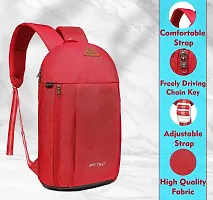 AIR TRIP Small Bag for Daily Use - 1 Compartment Mini Backpack 15l for Hiking Camping Rucksack (Red)-thumb1