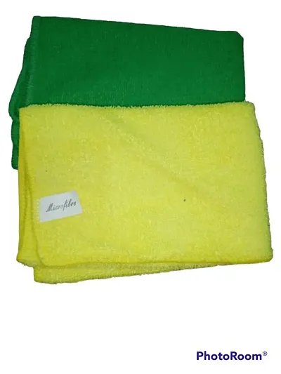 Multipurpose Microfiber Cloth for Car Cleaning, Polishing, Glass  Detailing Towel 35cm x 35cm Wet and Dry Cotton, Microfibre Cleaning Cloth pack of 2