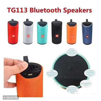 TG113 Bluetooth Speaker Portable Rechargeable Wireless Speaker with Mic Super Bass Splashproof Wireless Bluetooth Speaker||USB MP3 Player