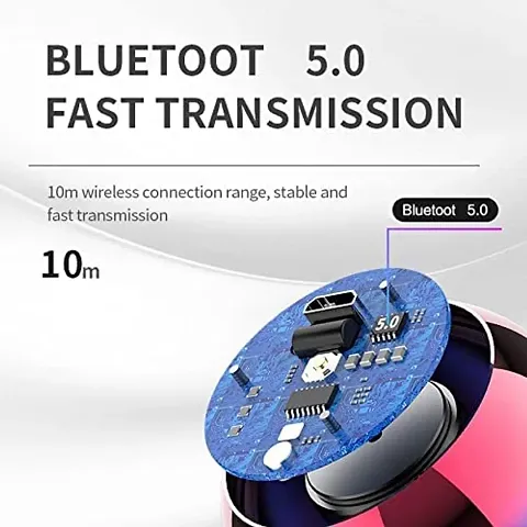 Mini Speaker Boost 4 Colorful Wireless Bluetooth Speaker Premium Packing Mini Electroplating Round Steel Speaker (Random from 4 Colour) Pack of 1