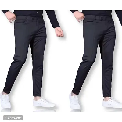 Stylish Men Modal Casual Trouser Pack of 2-thumb0