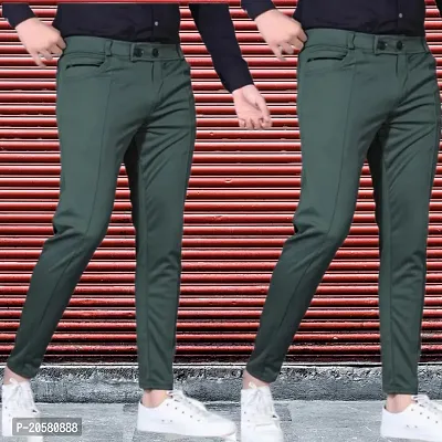 Stylish Men Modal Casual Trouser Pack of 2-thumb0