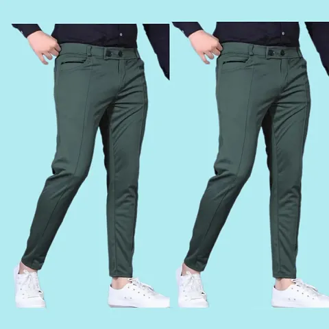 Stylish Men Modal Casual Trouser Pack of 2