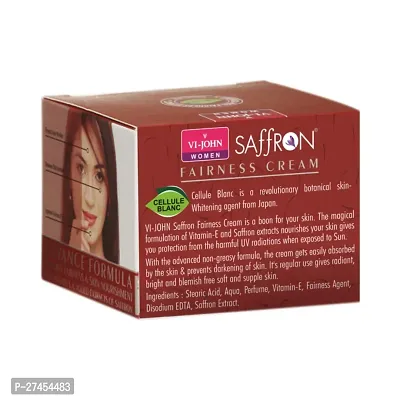 VI-JOHN WOMEN Saffron Advanced Fairness Cream Pack Of 1  (50 g)-thumb4