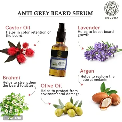 Buy Anti Grey Beard Hair Serum diminishes the appearance of grey beard hair Grey Beard Oil pack of 2 - 25 ml-thumb4