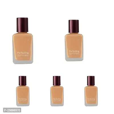 Perfecting Liquid Foundation, Dewy Finish, Lightweight, Waterproof, With Vitamin E Fntrol, pack of 5