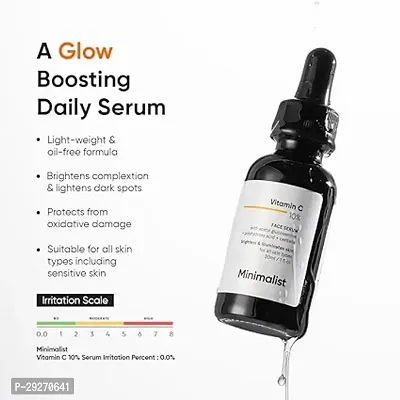 Minimalist 10% Vitamin C Face Serum for Glowing Skin (Formulated  Tested For Sensitive Skin) | Non Irritating | Non Sticky | Brightening Vit C Formula For Men and Women | 30 ml (30 ml) Visit the Mini-thumb5
