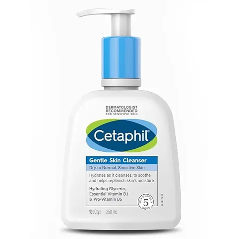 etaphil Face Wash by Cetaphil, Gentle Skin Cleanser for Dry to Normal, Sensitive Skin - 250 ml| Hydrating Face Wash with Niacinamide,Vitamin B5|