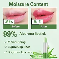 Rsentera Aloe Vera Natural Changing Color Long-Lasting Nourish Protect Lips Care Lip Balm - 10 Gm-thumb2