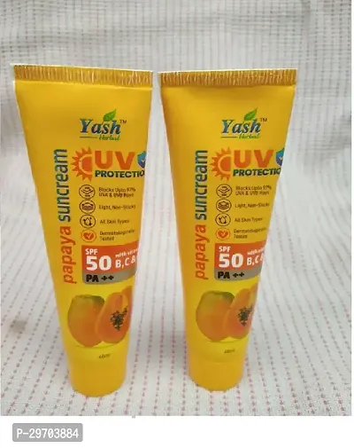 Yash Papaya Suncream 40ml (pack of  2)-thumb0