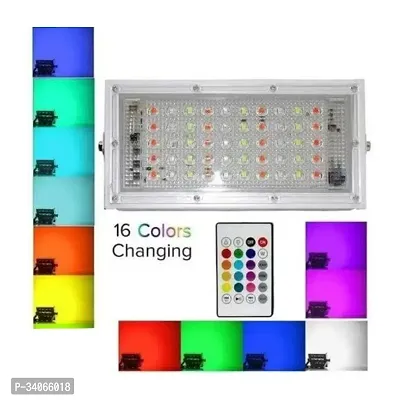 50W Ultra Bright RGB Brick Led Light with Remote Control~Multicolour(Pack of 1)-thumb0