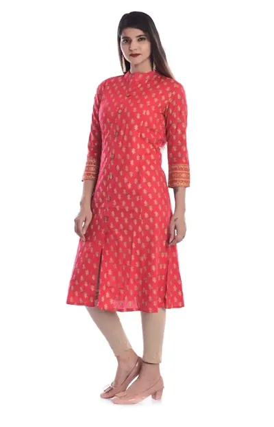 Women's Beautiful Rayon Slub Kurta