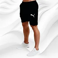 Gorgeous Black Color  polyester fabric Shorts (nikkar) for gym,running,etc. pack of 1-thumb2