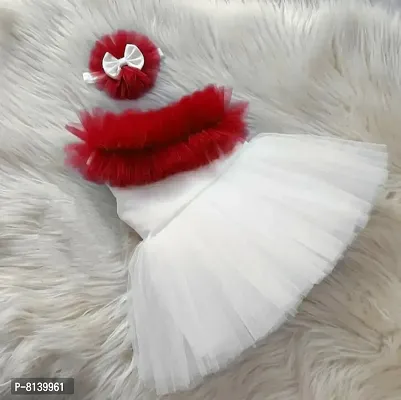 Beautiful One Shoulder Midi Dress For Baby Girls-thumb0