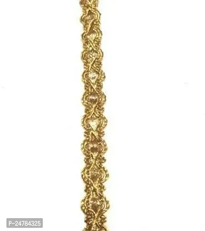 DIARA Golden Lase with Beautiful Design Used in Saree, Suit, Lhengha, Dupata, Lhengha,Choli, Dresses and etc Lace Reel (Pack of 2)-thumb3