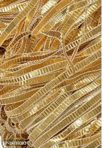 DIARA - Golden Gota Wrinkle Gotta Trim Used in Saree, Suit, Lhengha, Art Craft Material, Tailormaterial, Designing Material, Dress Material, Faishon Designing Material and etc-thumb2