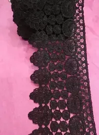 DIARA Black Cotton lace with Beautiful Design. (Pack of 5meter , Width=20mm) Multipurpose lace-thumb2