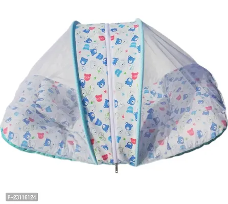White Printed Cotton Baby Mosquito Nets- Pack Of 1
