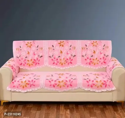 Wonderland Floral Cotton Sofa Cover (Pack Of 8)- Pink-thumb0